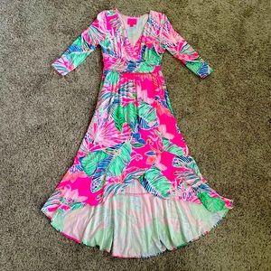 Lilly Pulitzer 3/4 sleeve high low dress